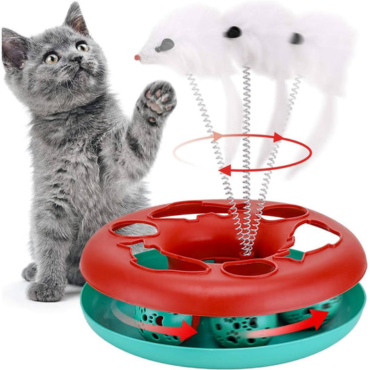 Roller tracks with cats toy
