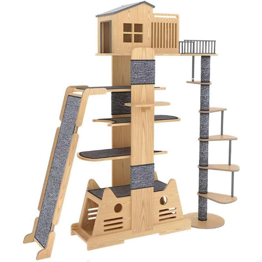 Cat tree tower house for large cats